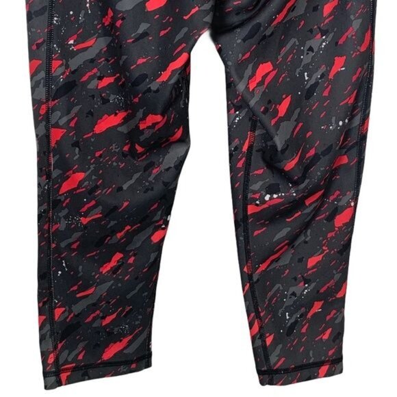 Adidas Women’s Black Red Cropped Climalite Leggings Size Small - Picture 6 of 9